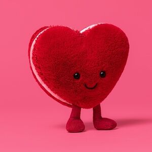 NWT Jellycat Amuseables Arlette Heart Macaron (Red)
